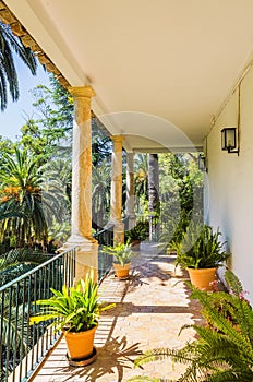 Historical Spanish house and garden at Alfabia