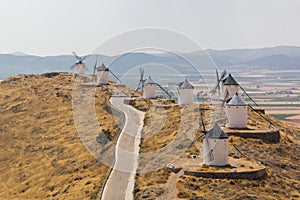 Historical Spanish windmills photo