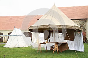 Historical spokes tent