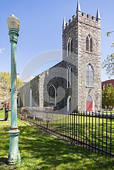 Historical St. Anne& x27;s Chruch in the city of Lowell MA