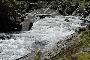 Historical Stone Bridge on Firtina River. Historic, mist.