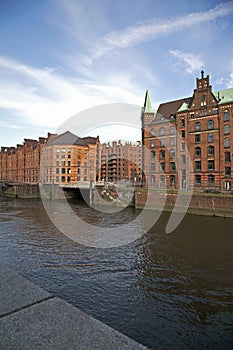 Historical storehouses in Hamburg, Germany