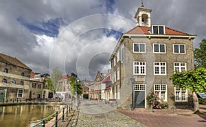 Historical street in Holland