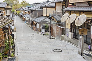 Historical Street in Kyoto, Japa
