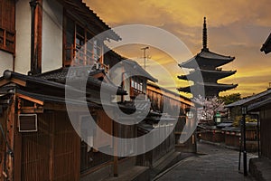 Historical Street in Kyoto, Japan