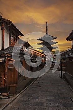 Historical Street in Kyoto, Japan