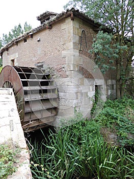 The historical structure. Water Mill. Spain.