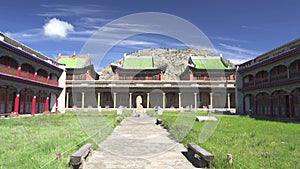 Historical Temple Building With Religious Ornaments of Asian Culture