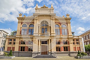 Historical theater building in the center of Groningen photo