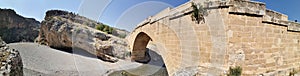 Historical touristic Severan Bridge also called cendere bridge in city of adiyaman