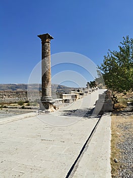 Historical touristic Severan Bridge also called cendere bridge in city of adiyaman