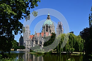 Historical Town Hall in Hannover, the Capital City of Lower Saxony