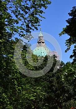 Historical Town Hall in Hannover, the Capital City of Lower Saxony