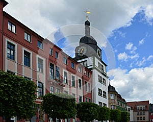 Historical Town Hall in the Town Rudolstadt, Thuringia photo