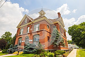 Historical USPS building in Newark Valley