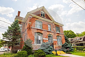 Historical USPS building in Newark Valley