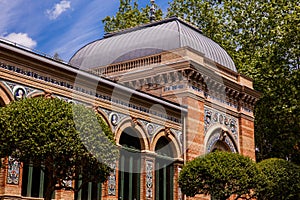 Historical Velazquez Palace an exhibition hall located in Buen Retiro Park in Madrid built in 1883 photo