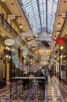 The historical Victorian Strand shopping arcade, Sydney, Australia