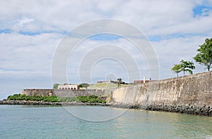 Historical Wall in the Old Town of San Juan, Puerto Rico