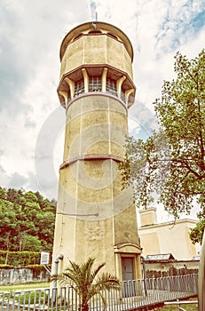 Historická vodárenská věž v lázních Piešťany na Slovensku