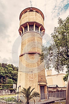 Historical water tower in in Piestany spa