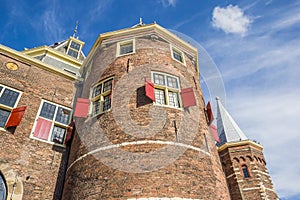 Historical weigh house in the center of Amsterdam