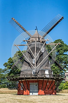 Historical windmill in Copenhagen, Denmark