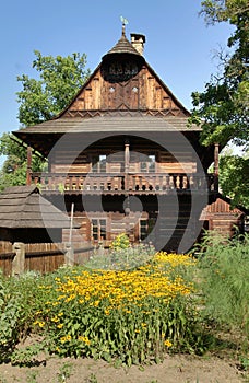 Historical wooden cottage