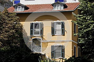 Historical Yellow Mansion in Moda, Kadikoy photo