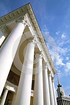 History Building with White Pillar