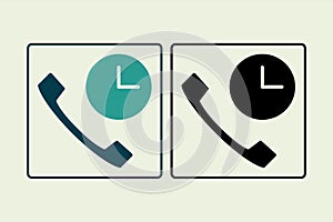 history call icon. icon related to UI elements. suitable for web site, app, user interfaces,element, printable etc. solid icon