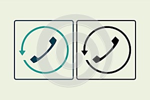 history call icon. icon related to UI elements. suitable for web site, app, user interfaces,element, printable etc. solid icon