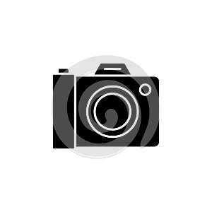History, camera icon. Simple glyph, flat vector of history icons for ui and ux, website or mobile application