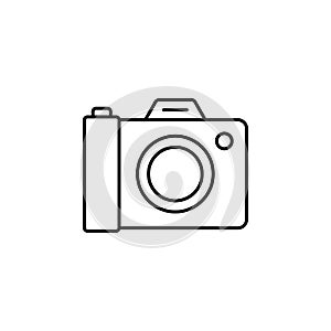 History, camera icon. Simple thin line, outline vector of History icons for UI and UX, website or mobile application