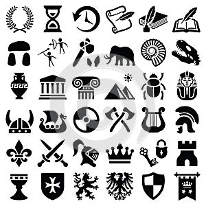 History and culture vector icon illustration