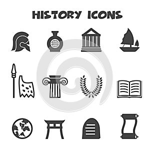 History icons