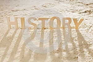 History stuck in the sand, bogged down history