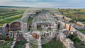 Histria fortress ruins, Romania photo