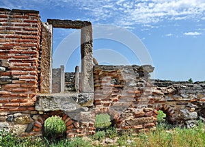 Histria ruins in Romania photo