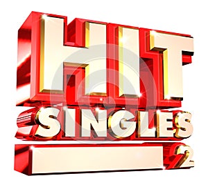 Hit Singles volume 2- 3d logo