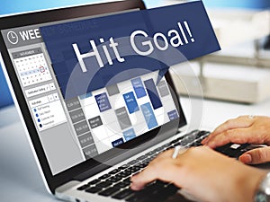 Hit Target Goal Aim Aspiration Business Customer Concept