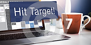 Hit Target Goal Aim Aspiration Business Customer Concept