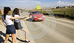 Hitchhikers on the road