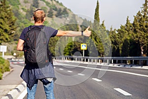 Hitchhiking travel