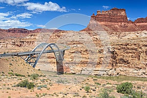 Hite Crossing Bridge across Colorado River in Glen Canyon National Recreation Area photo