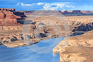 Hite Crossing Bridge across Colorado River in Glen Canyon National Recreation Area photo