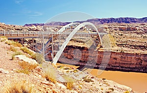 Hite Crossing Bridge Over Colorado River photo