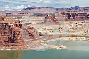 Hite Marina on Lake Powell and Colorado River in Glen Canyon National Recreation Area