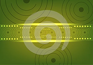 Hitech circle abstract background light green neon