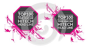 Hitech headline element, for ratings and titles